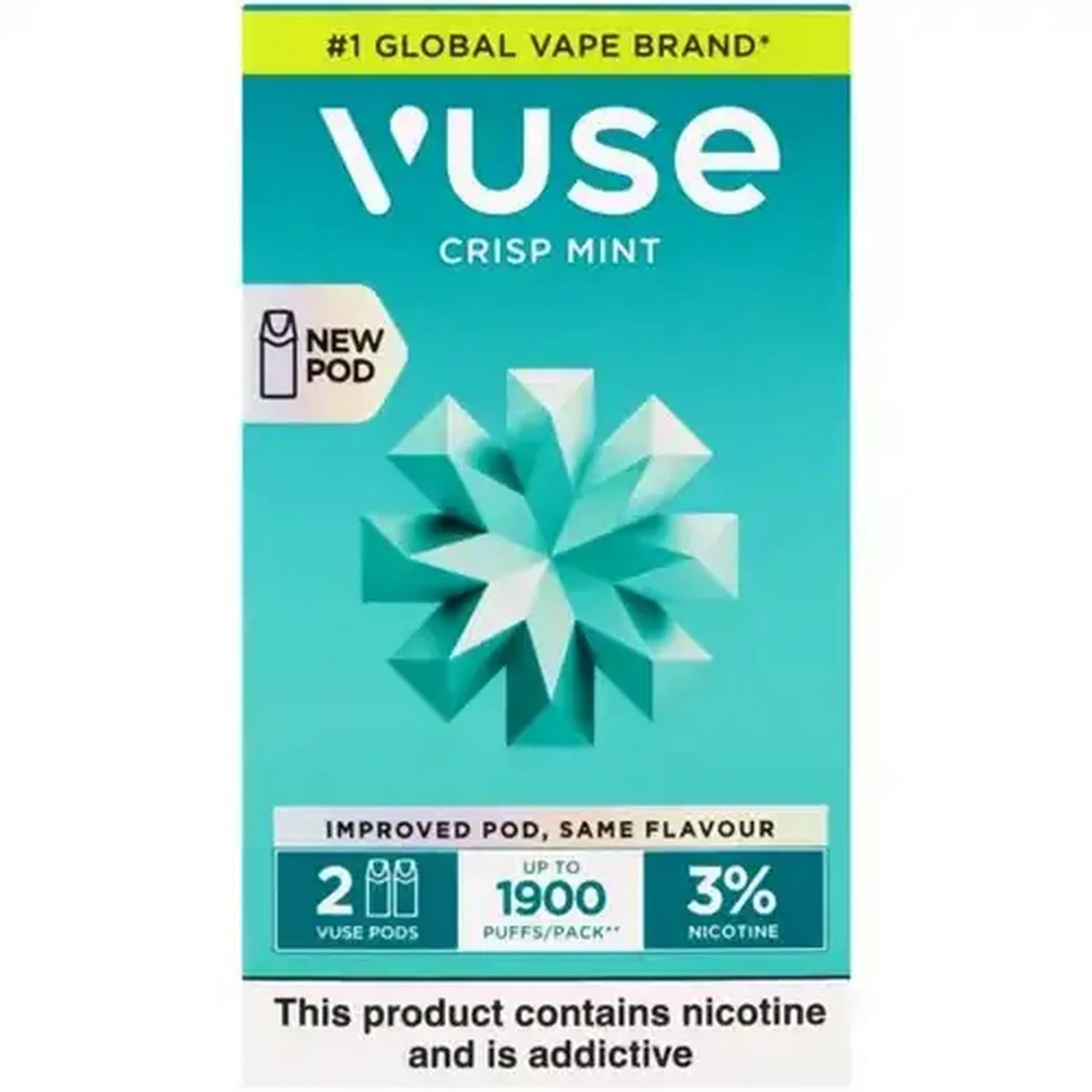 Vuse pods 1900puffs 3%