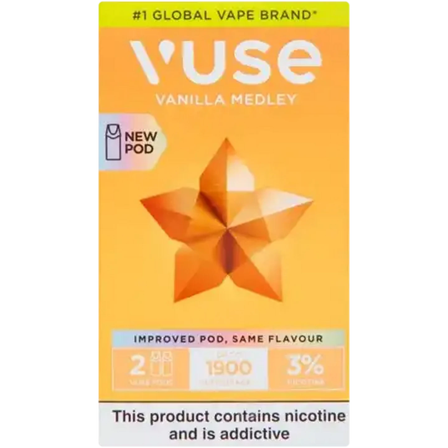 Vuse pods 1900puffs 3%