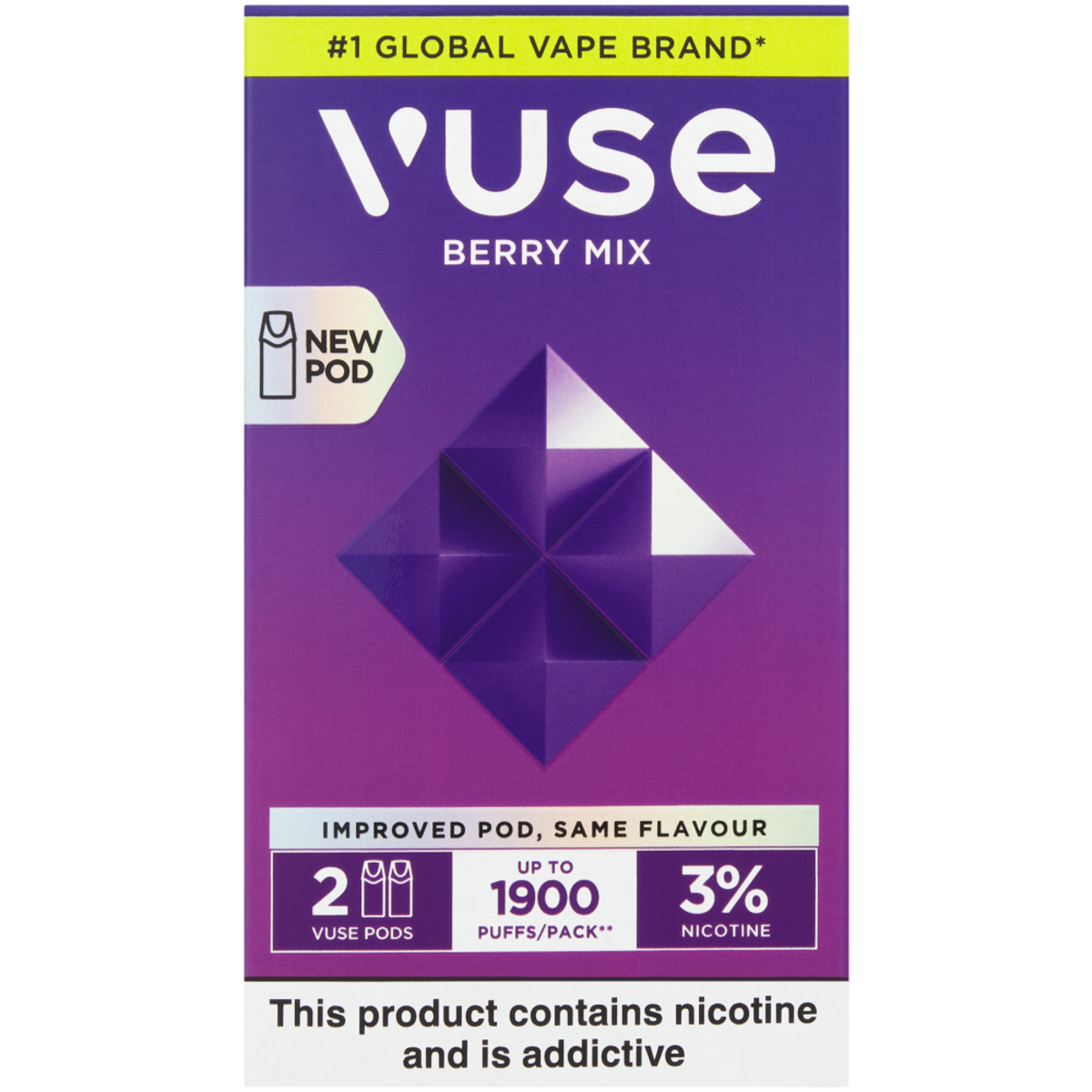 Vuse pods 1900puffs 3%