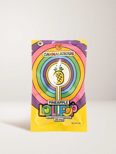 Cannalicious 30mg Pineapple lollipop