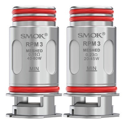 Smok RPM 3 Meshed coils in both 0.15ohm and 0.23ohm